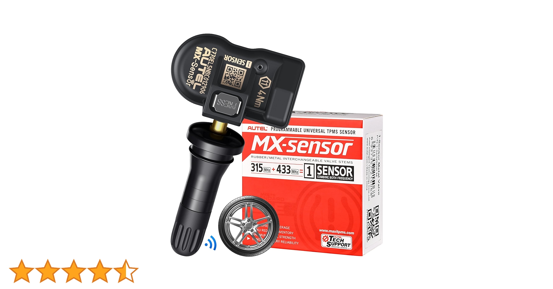 Autel TPMS MX Sensor 315Mhz/ 433Mhz 2in1 Tire Sensor, OE Level